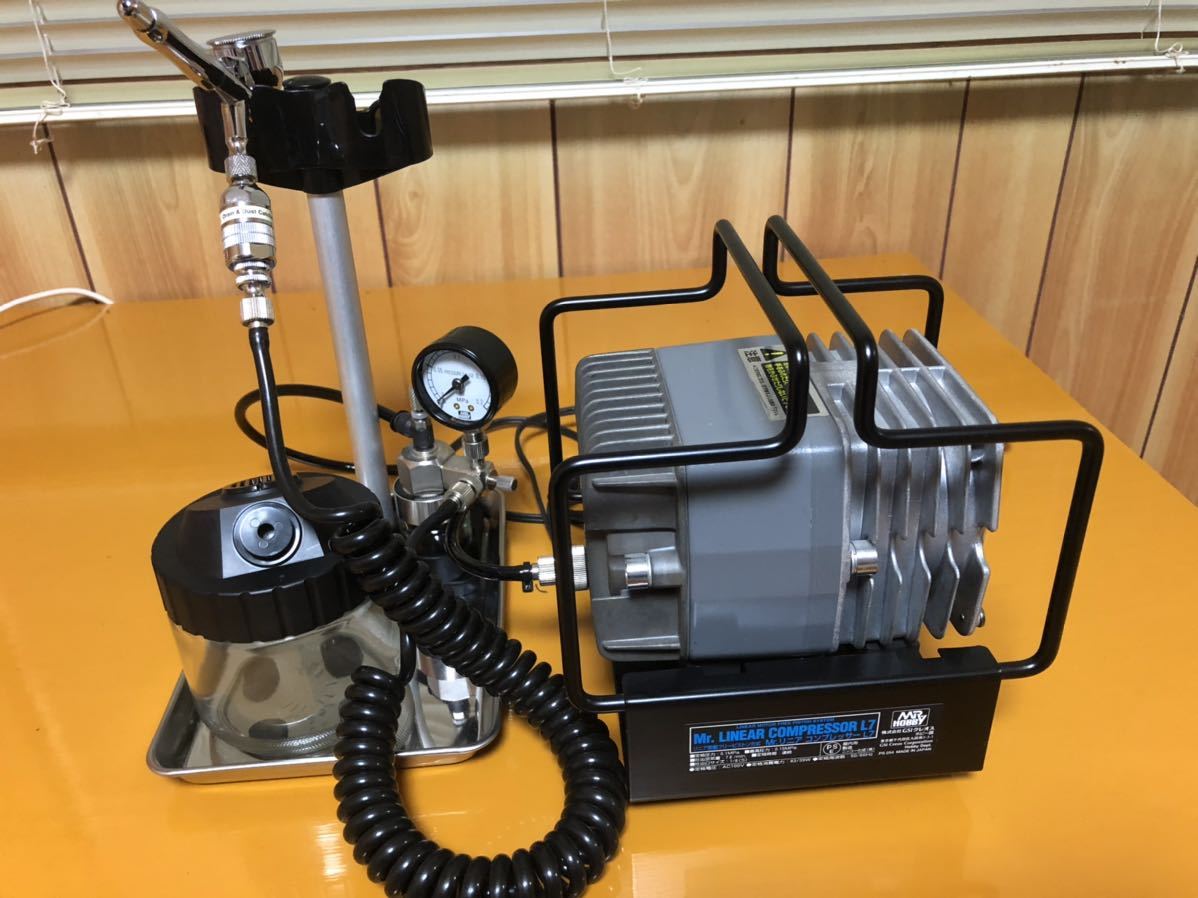 クレオス L7 エアブラシ プラチナセット Mr.リニアコンプレッサー 