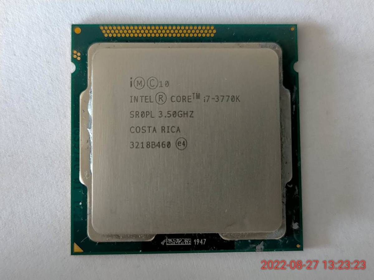 品質保証，爆買い NB_CPU0621 Intel Core i7 3770K SR0PL 3.5GHz 完動品(Core i7)｜売買されたオークション情報、yahooの商品情報をアーカイブ公開 - オークファン Core i7