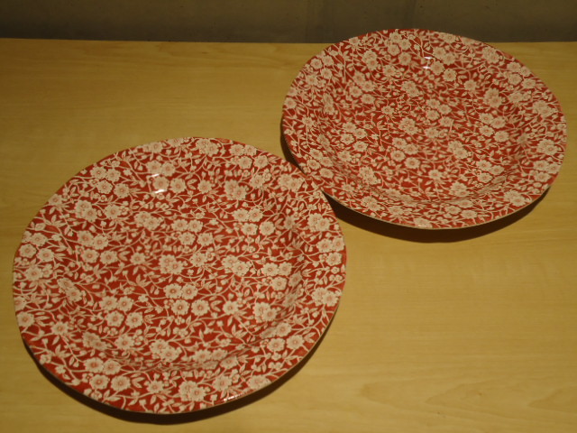 ☆Burleigh バーレイ☆未使用「レッド・キャリコ 」セット セット特別価格 Mint/未使用品□バーレイ/ burleigh/BURLEIGH□RED