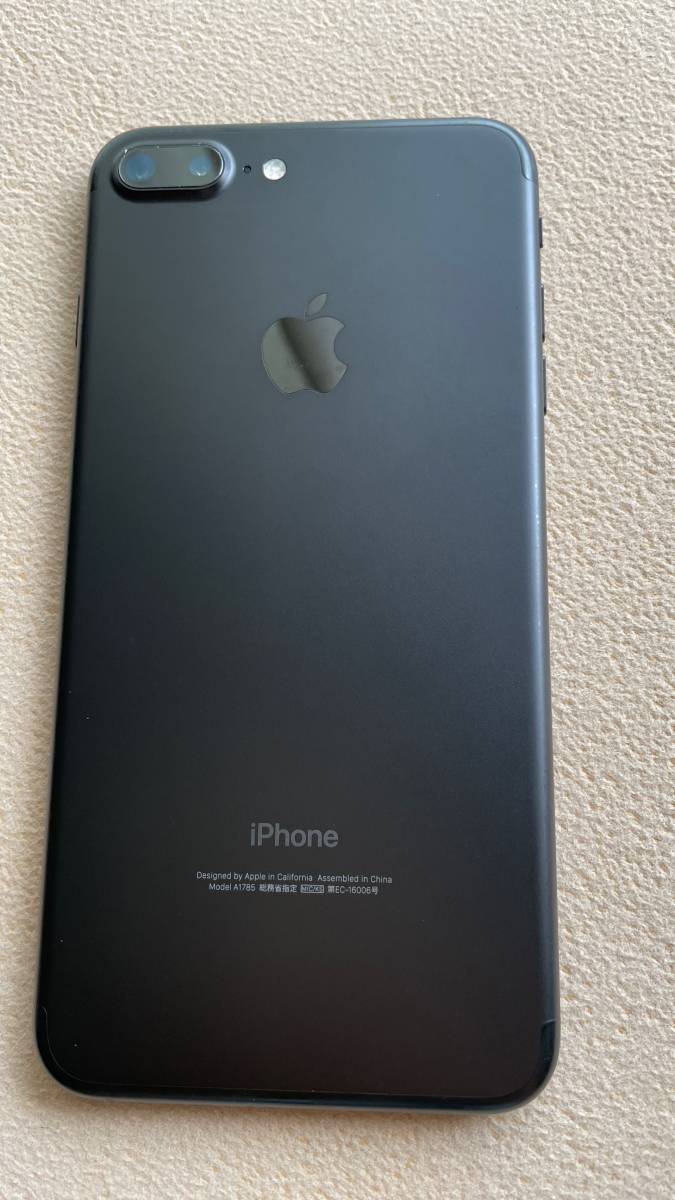 iPhone7 Plus 128GB スペースグレー SIMロック解除（バッテリー100