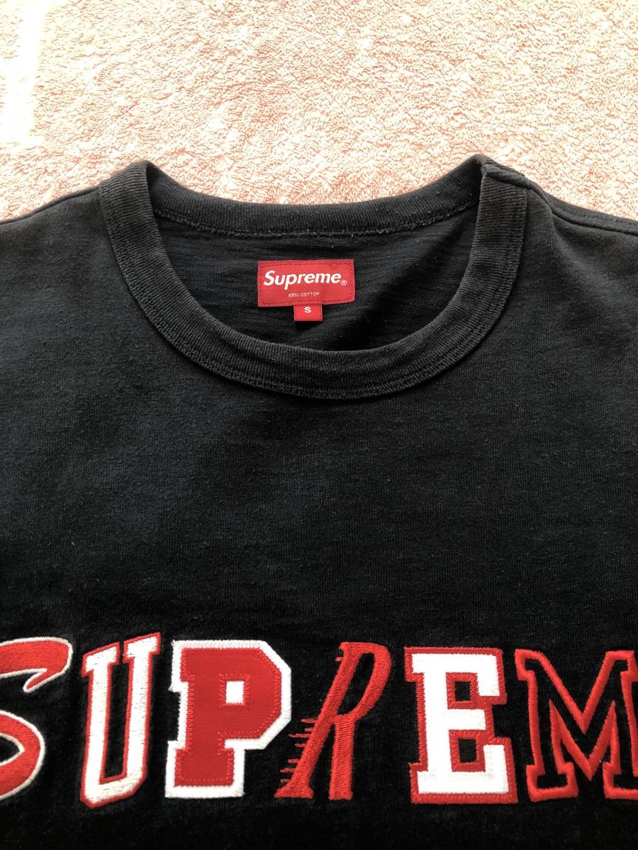 シュプリーム supreme ビックロゴ collage logo s/s top Tシャツ small 