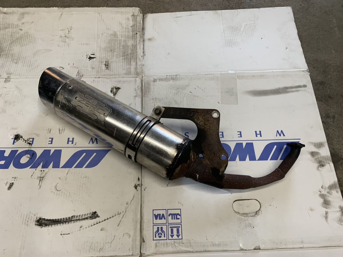 af34 af35 ライブディオ ZX ZEROチャンバー 社外マフラー 零 ジャンク