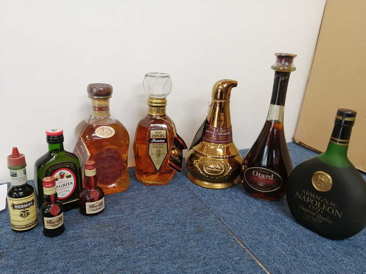 未開栓⭐️ ブランデー　8本セット　まとめ売り　古酒　バラ売り不可 未開栓 お酒 まとめ売り ウイスキー ブランデー スピリッツ リキュール