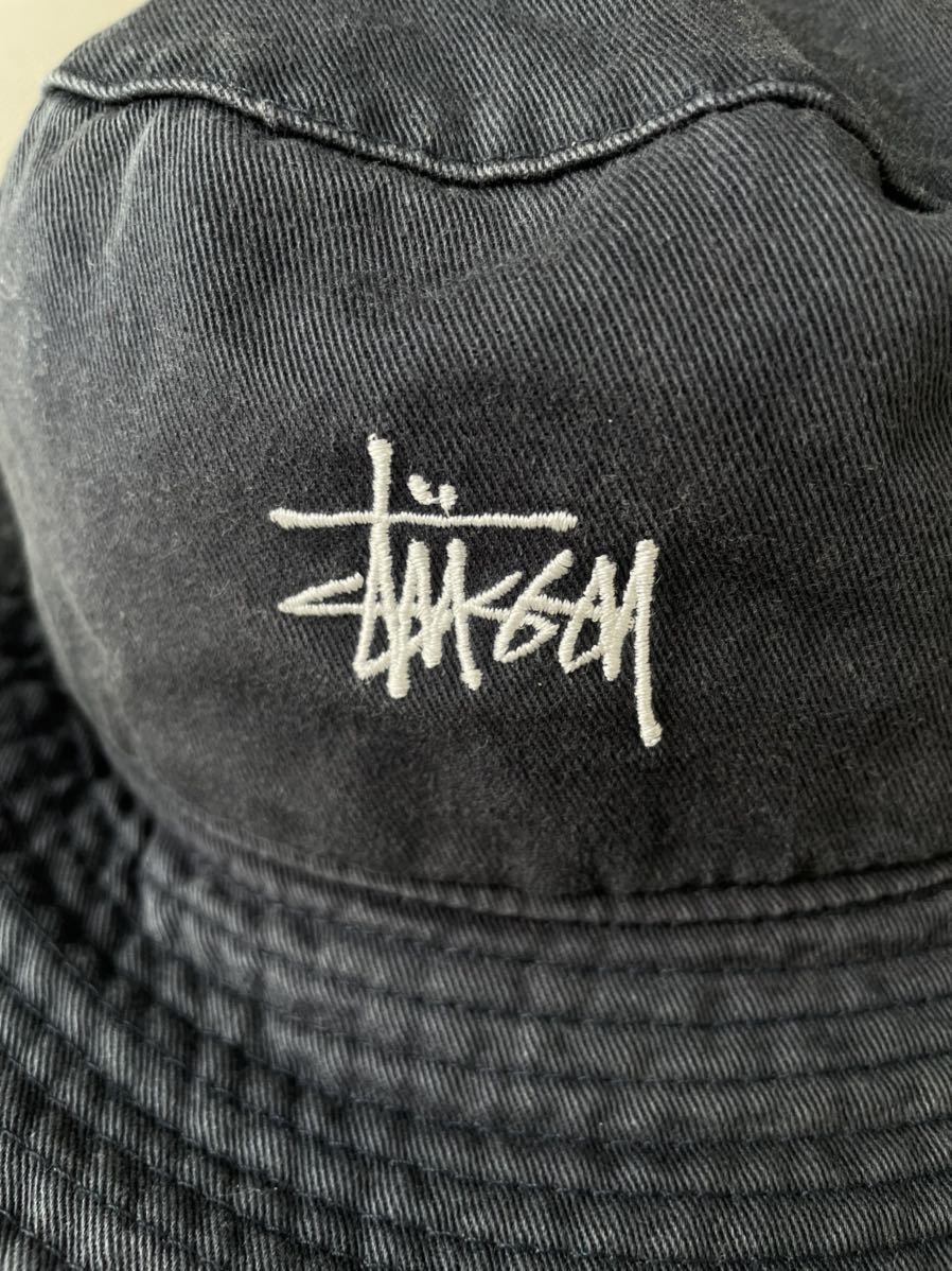 90s STUSSY バケットハット L⁄XL ネイビー 紺 OLD STUSSY 90s バケット