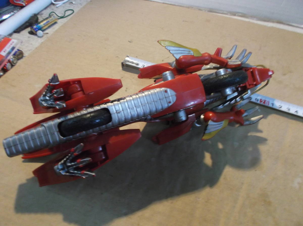 仮面ライダー龍騎 オートバイ 乗り物 バイク ジャンク品 フィギュア 