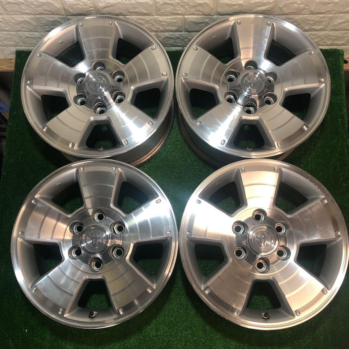 トヨタ純正】215系サーフ17インチアルミホイール4本！ 200系ハイエース