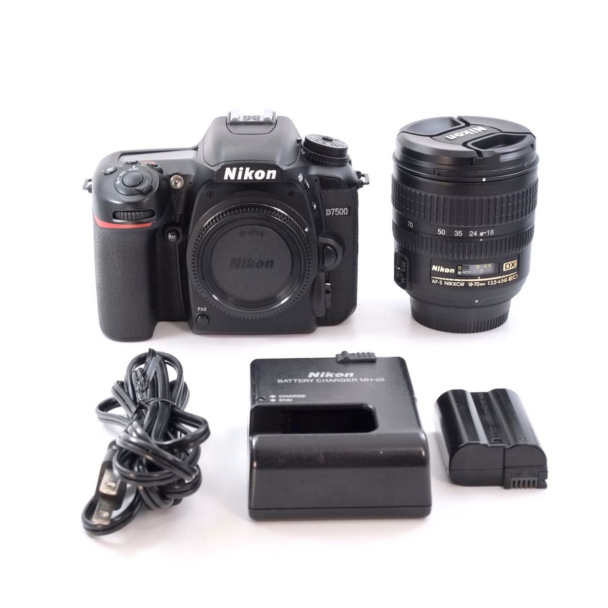 訳ありNikon D7500 AF-S 18-70mmセット純正充電器バッテリー 訳ありNikon D7500 AF-S 18-70mmセット純正充電器バッテリー 訳