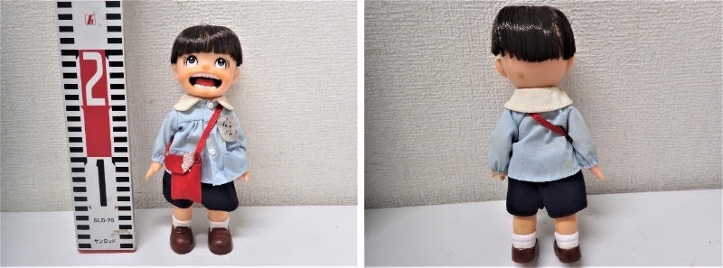Y829-2 昭和レトロ まことちゃん ソフビ人形 ふた子のモンチッチ