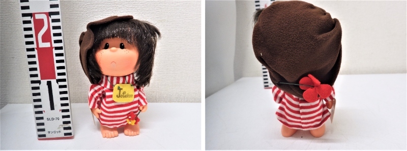 Y829-2 昭和レトロ まことちゃん ソフビ人形 ふた子のモンチッチ