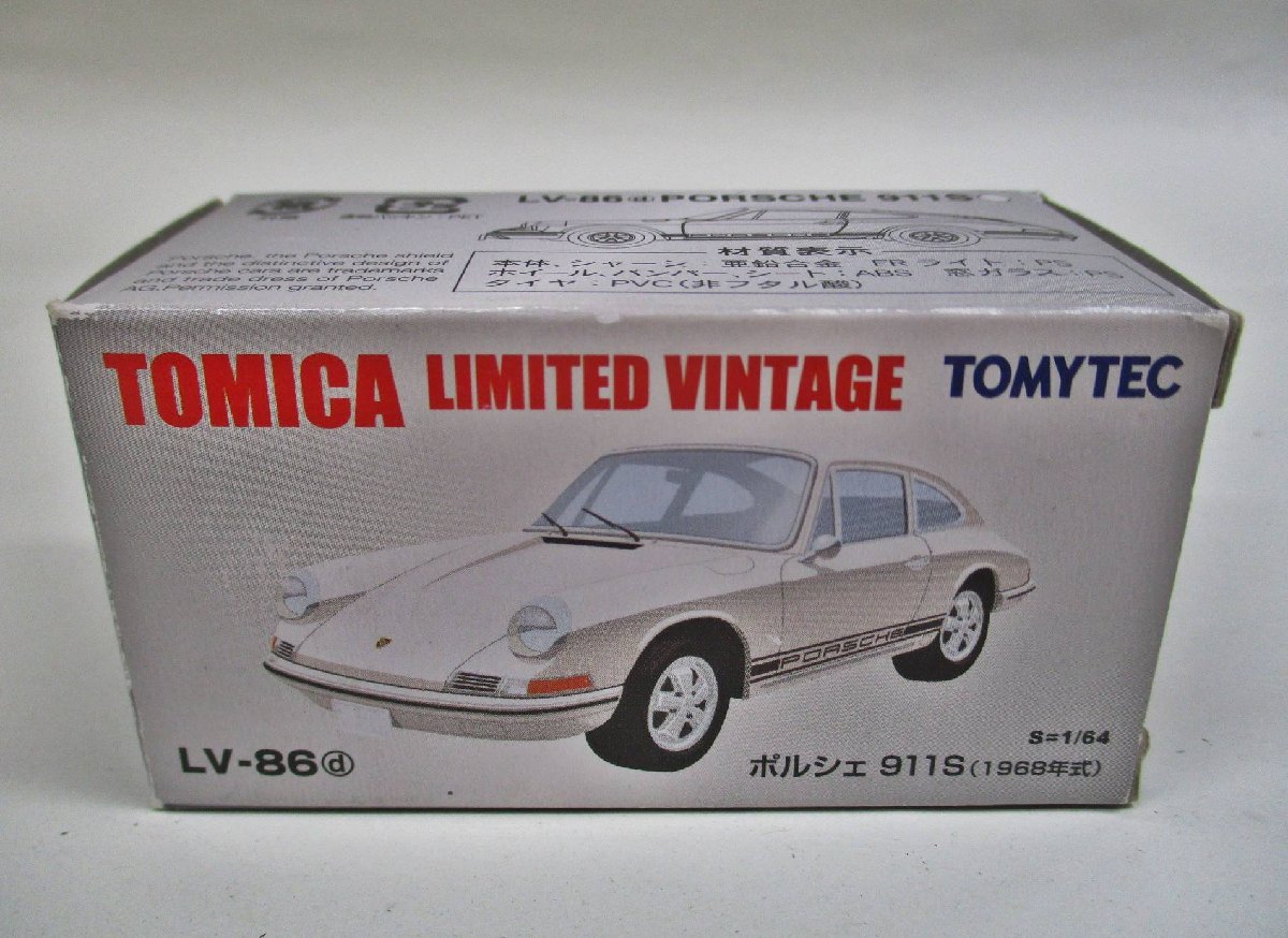 TOMICA LIMITED VINTAGE LV-86d 1⁄64] PORSCHE 911S -1968- (White)