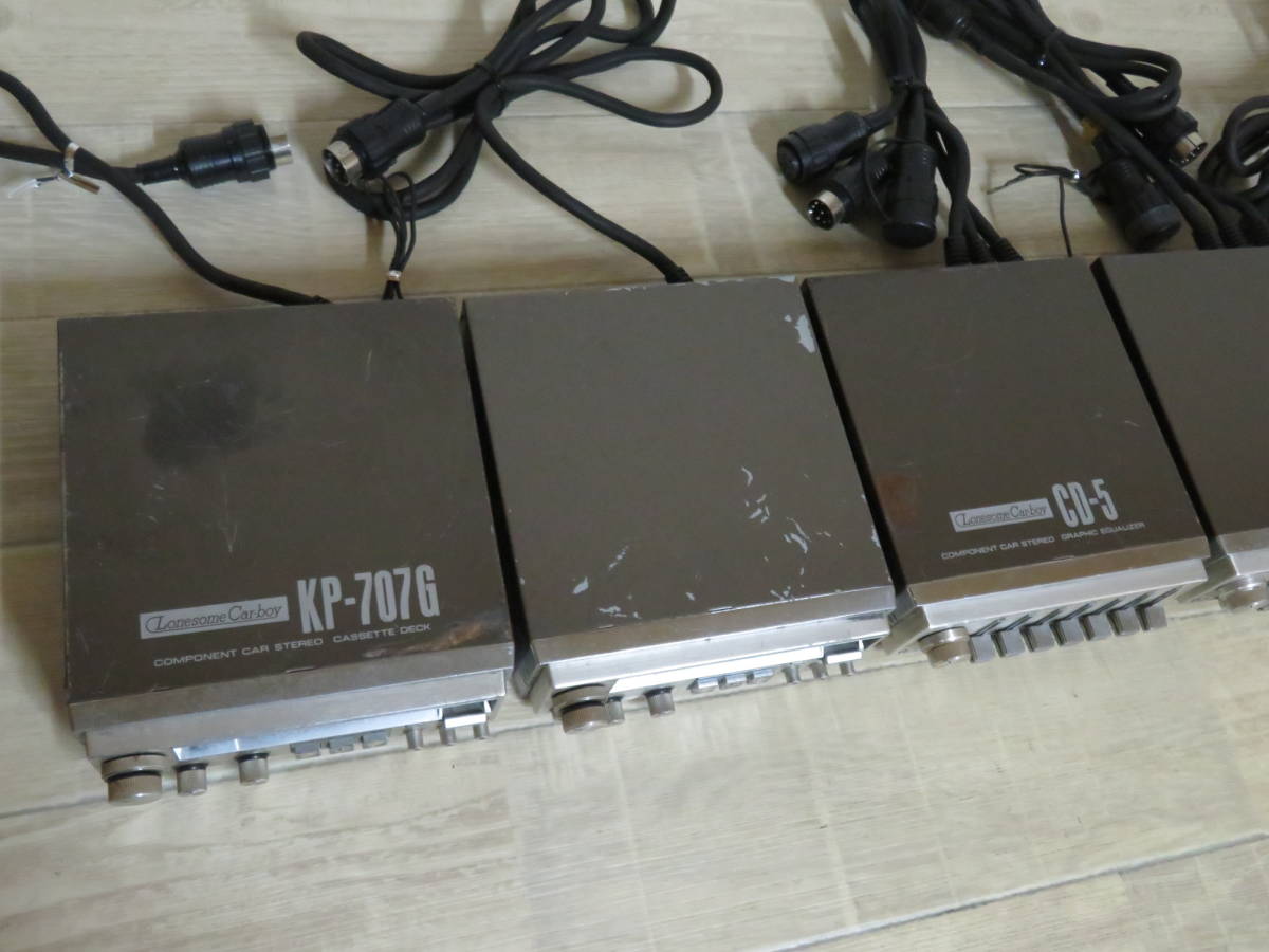PIONEER パイオニア カセットデッキ KP-707G×2台 + イコライザー CD-5×2台