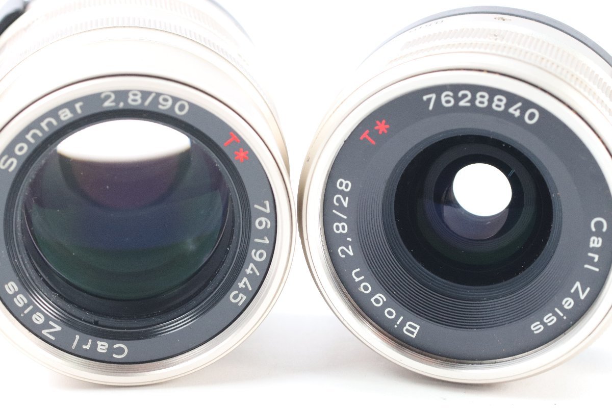 CONTAX コンタックス G1 BIOGON 28mm F2.8 T*/SONNAR 90mm F2.8 T* レンジファインダー フィルム カメラ 単焦点 レンズ 40453-K G1 Biogon 28mm f ROM改 For