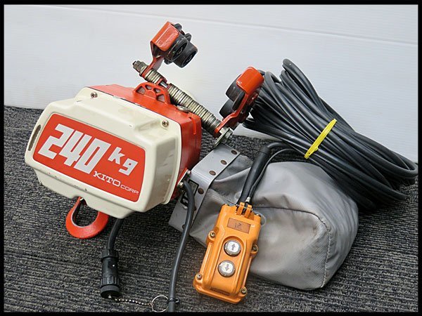 【SALE，お得】 キトーセレクト 電動 チェーンブロック 耐荷重240kg ED2-202 揚程15m 小型/吊上げ/建築現場/工場/チェンブロック(電動工具)｜売買されたオークション情報、yahooの商品情報をアーカイブ公開 - オ その他