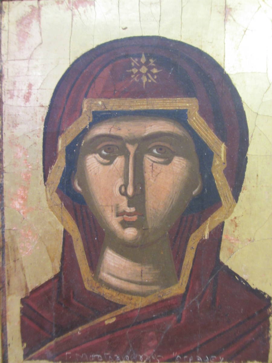 ギリシャ　イコン　キリスト教　ギリシャ正教会 宗教画 ギリシャイコンキリスト教ギリシャ正教会 宗教画