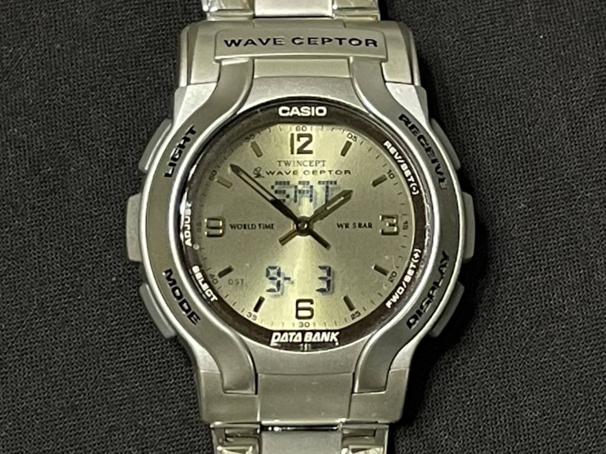 ★送料無料★【 CASIO 】電波時計 WVA-2000 [2703] 九州局(60kHz)対応モデル 5気圧防水 カシオ WAVE CEPTOR