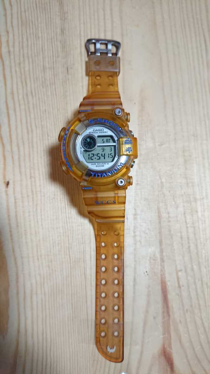 中古CASIO G-SHOCK FROGMAN トリプルマンタ 青文字 中古CASIO G