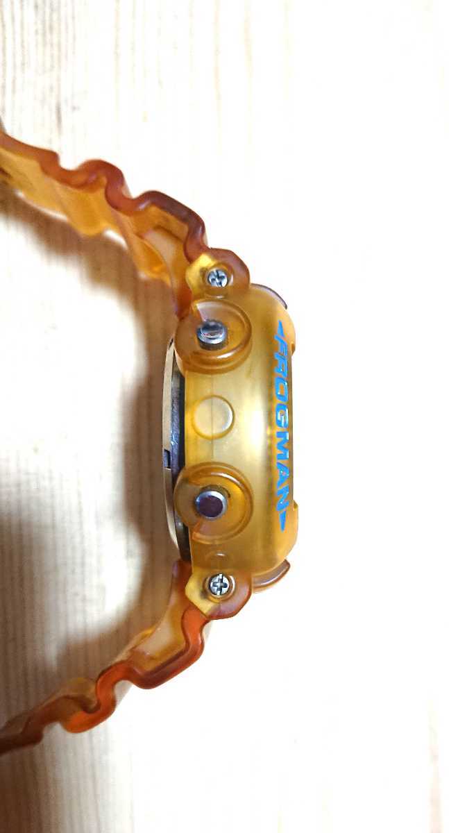 中古CASIO G-SHOCK FROGMAN トリプルマンタ 青文字 中古CASIO G