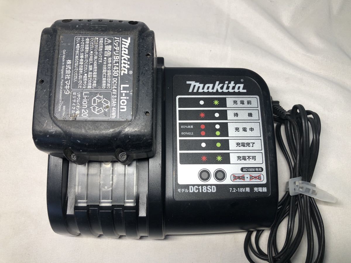 【2026】 R40904&minus;2 makita マキタ 充電器 DC18SD + バッテリー BL1430 14.4V 純正品(その他)｜売買されたオークション情報、yahooの商品情報をアーカイブ公開 - オークファン その他