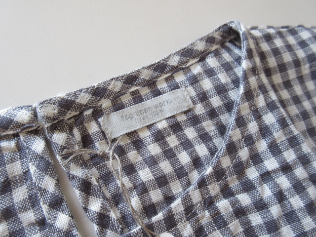 未使用 fog linen work / フォグリネンワーク リンガムチェックリネン 