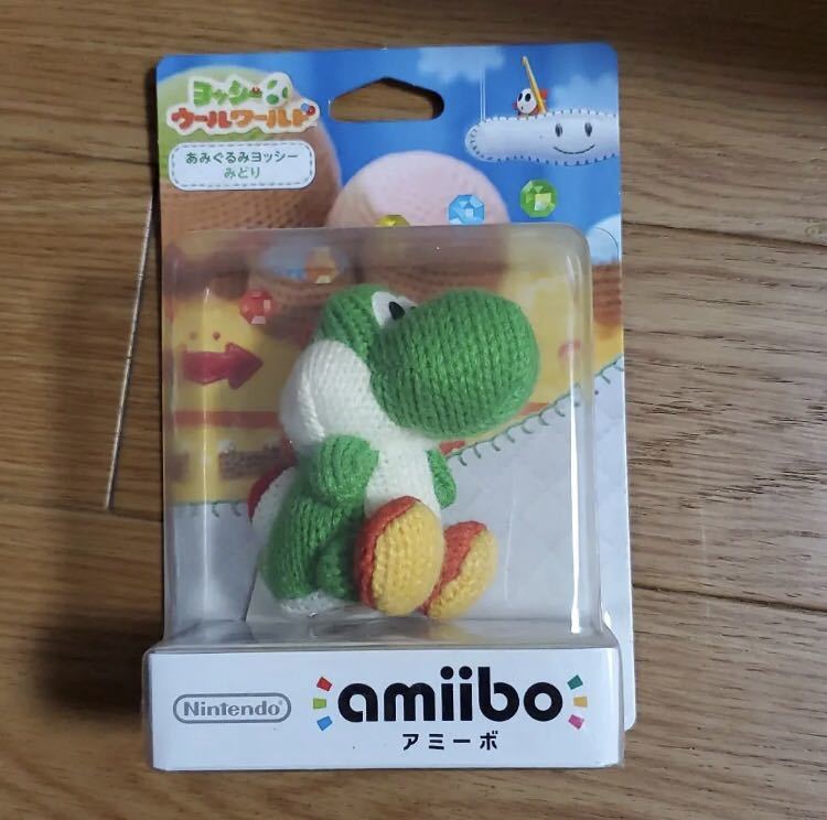 amiibo あみぐるみヨッシー アミーボ ヨッシー あみぐるみ ビッグ - ウールワールド (ヨッシー みどり ウールワールドシリーズ 未開封品 未開封 任天堂 ヨッシーウールワールド amiiboセットの通販