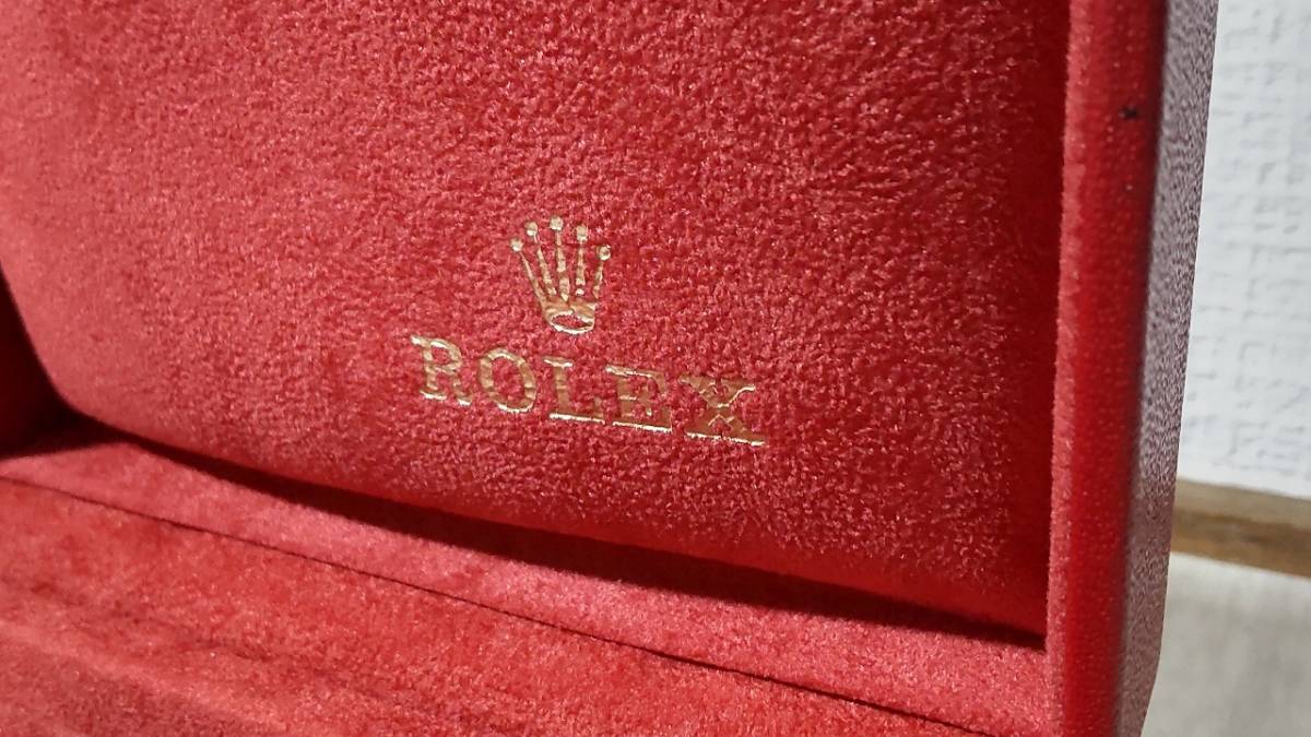 〇ロレックス ROLEX 空箱 レッド系 腕時計用BOX 内箱 14.00.71 ROLEX 腕時計用 空箱 14.00.71 赤色 純正 箱のみ S.A. GENEVE SUISSE