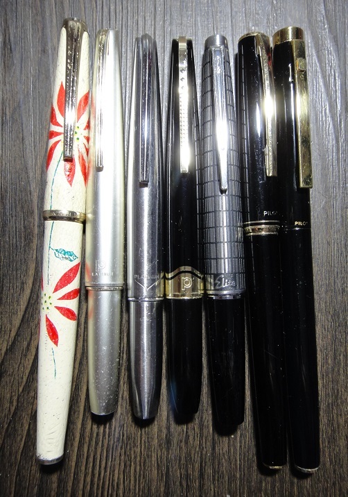爆買い，格安 万年筆 ☆ PLATINUM ☆ PILOT ◇ いろいろまとめて7本