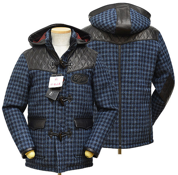フラットヘッド RJB 新品 NJ103B ハリスツイード キルティング コート