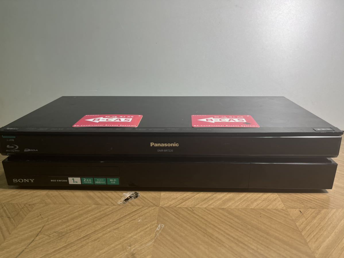 大得価，人気SALE ジャンク Panasonic DMR-BRT220+SONY BDZ-EW1200 14年製 HDD 2台同時出品(ソニー)｜売買されたオークション情報、yahooの商品情報をアーカイブ公開 - オークファン ソニー