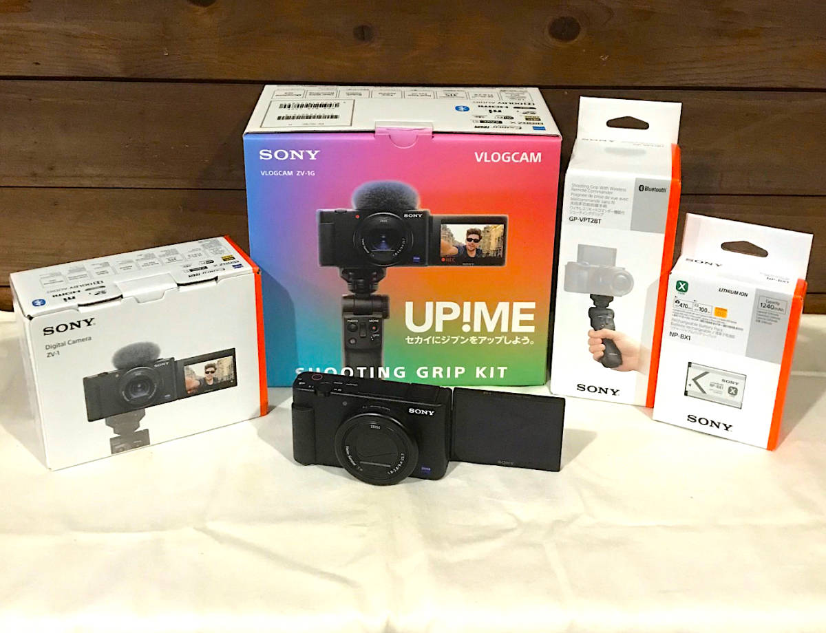 SONY zv-1g shooting grip kit　コンデジ 中古美品☆VLOG用カメラ【SONY / ZV-1G / SHOOTING GRIP KIT】VLOGCAM