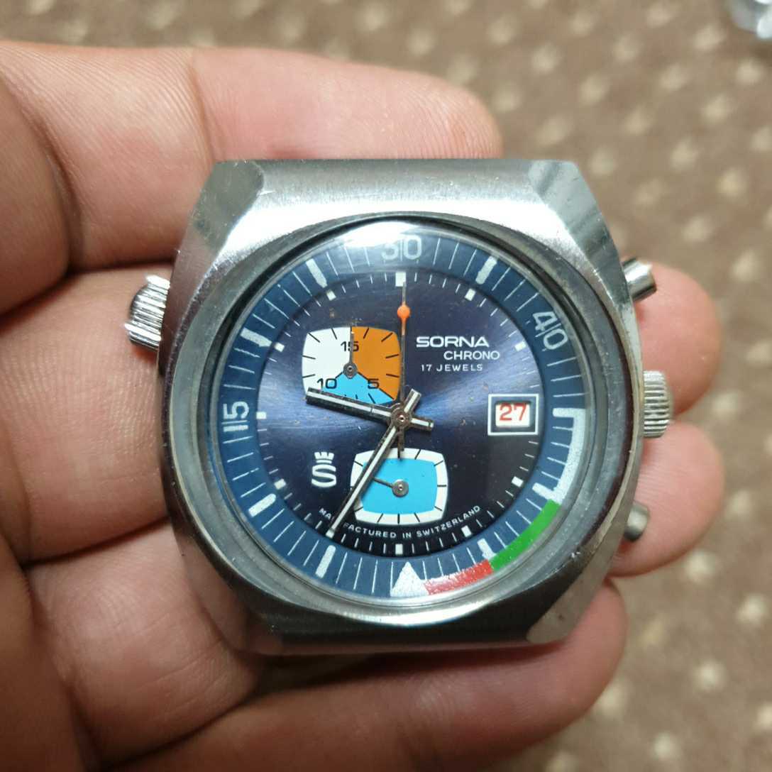 中古メンズSORNA CHRONO手巻き腕時計 名 【公式通販】