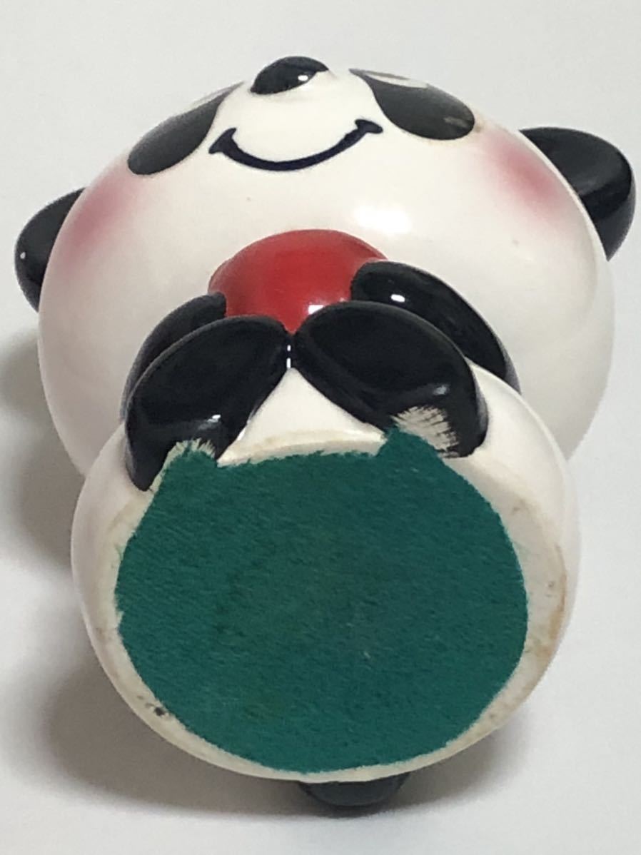 ◎ 内藤ルネ 貯金箱 パンダ 陶器 当時物 昭和レトロ 陶器 ルネ るね