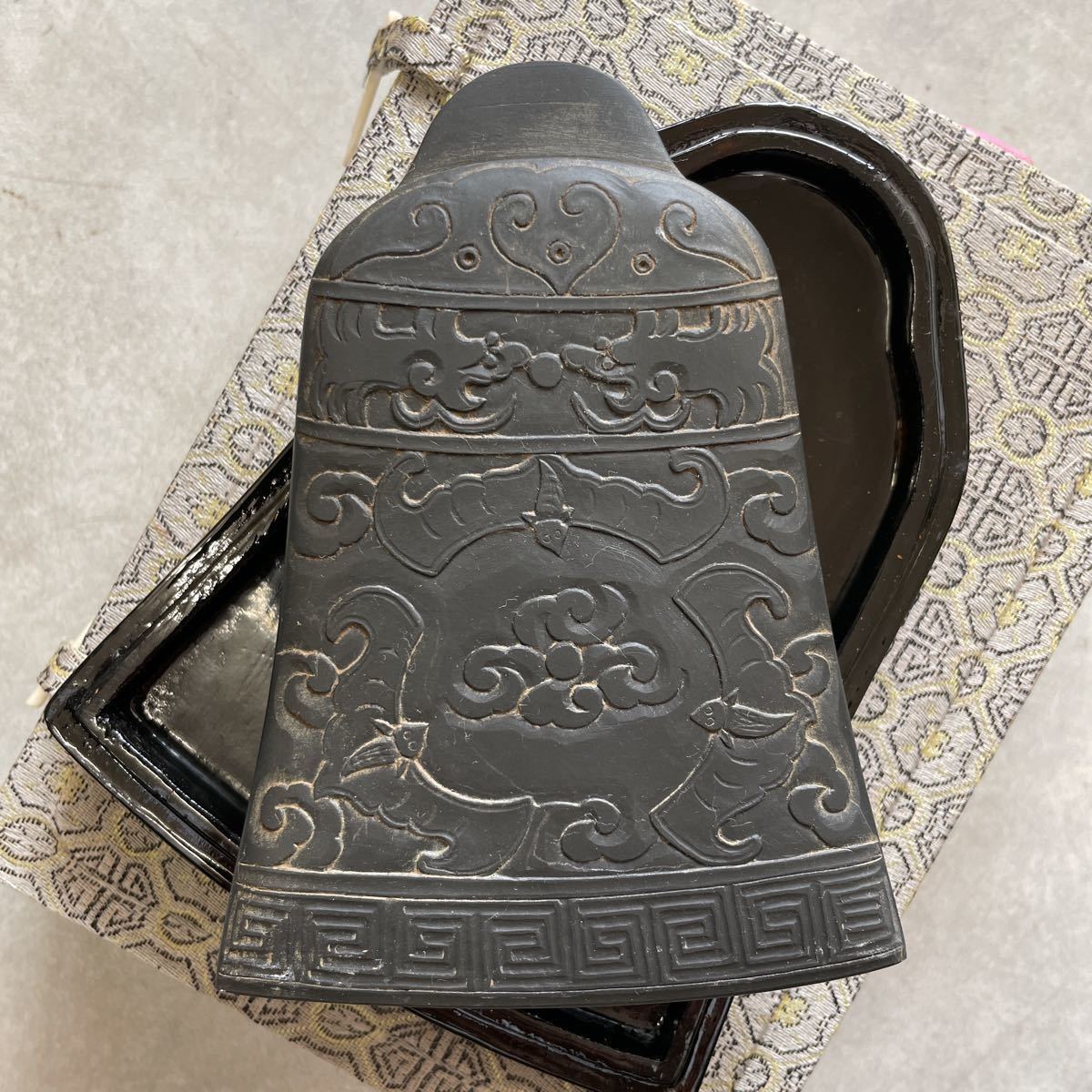 硯 すずり 石眼 中国書道具 瑞渓硯】中国 古美術 墨硯 書