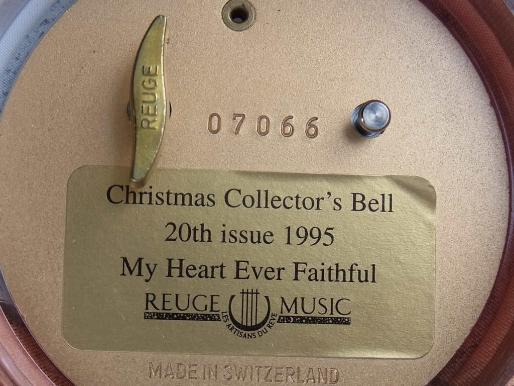 スイス製☆REUGE リュージュ オルゴール 1995 Christmas Collector's