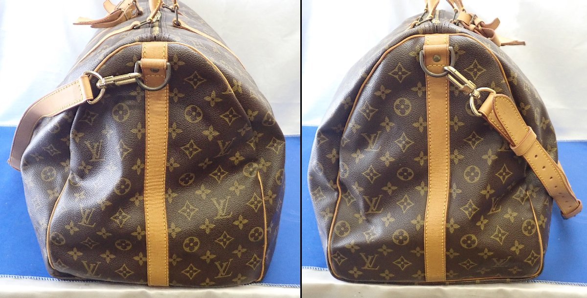 ◎LOUIS VUITTON ルイ ヴィトン モノグラム キーポル バンドリエール60 