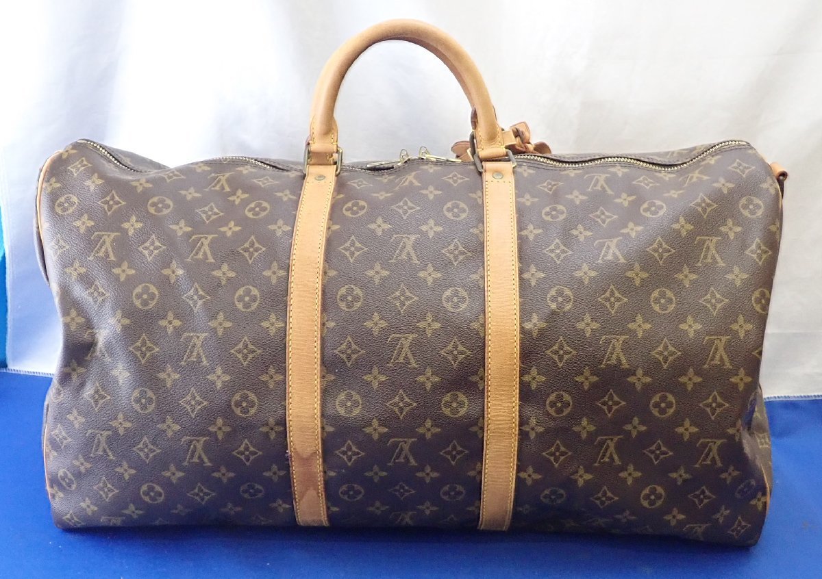 ◎LOUIS VUITTON ルイ ヴィトン モノグラム キーポル バンドリエール60 