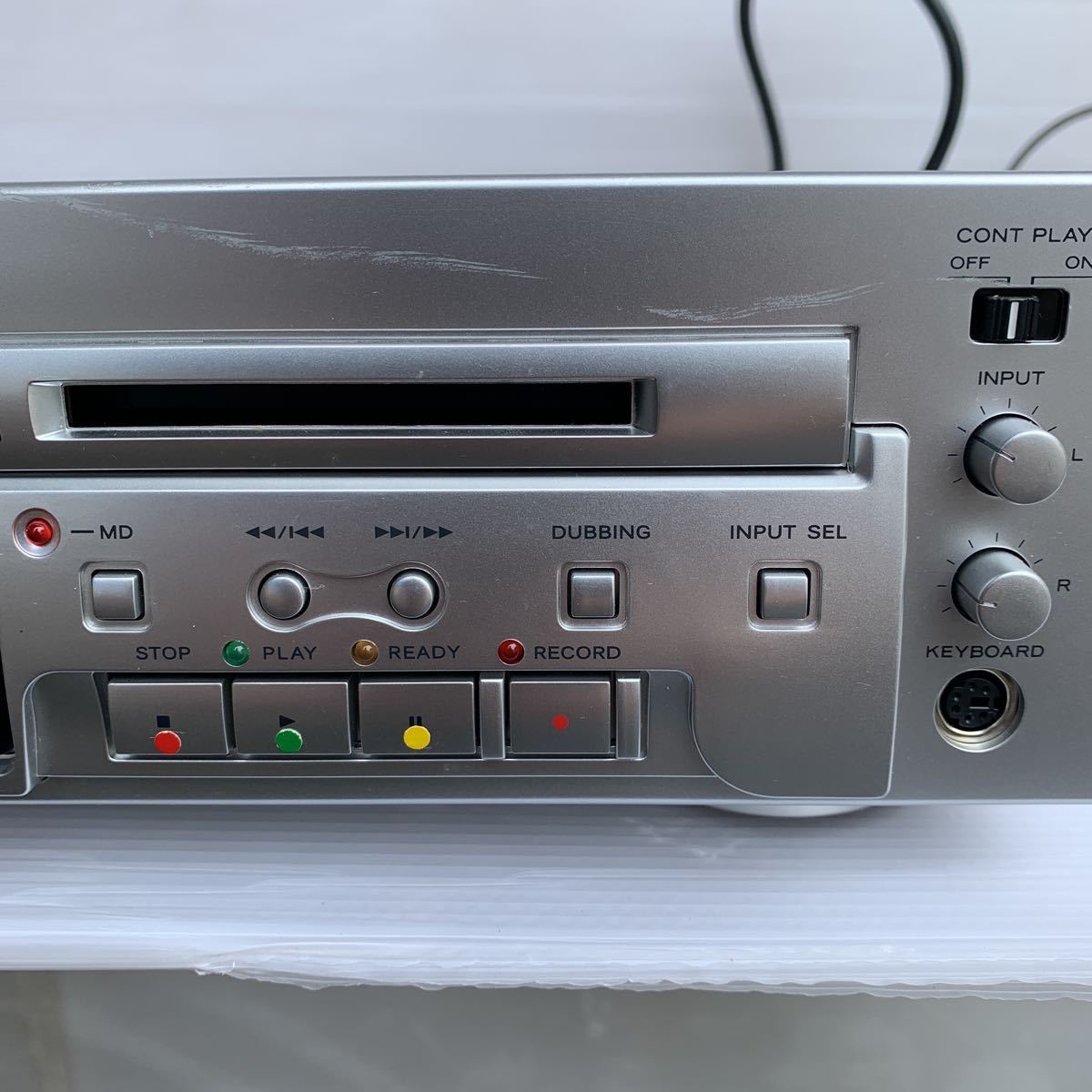 TEAC CDプレーヤーMDレコーダーMD-70CD-S2017年製動作未確認のためジャンク品