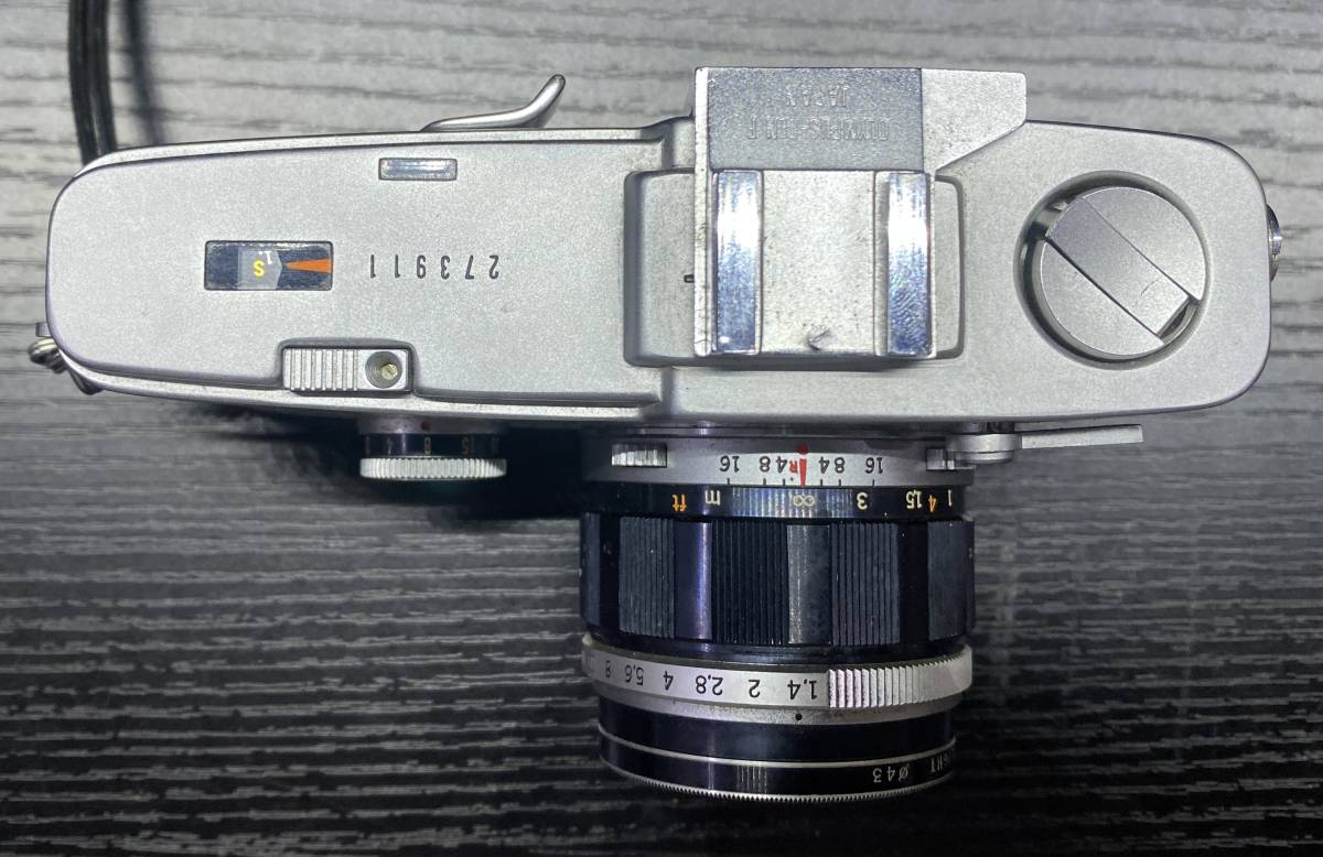 OLYMPUS-PEN F シルバー オリンパス + Olympus G.Zuiko Auto-S 1:1.4 40mm フィルムカメラ #1124 PEN-F OLYMPUS オリンパス 良品 カメラ、光学機器 シルバー公式ショップ限定