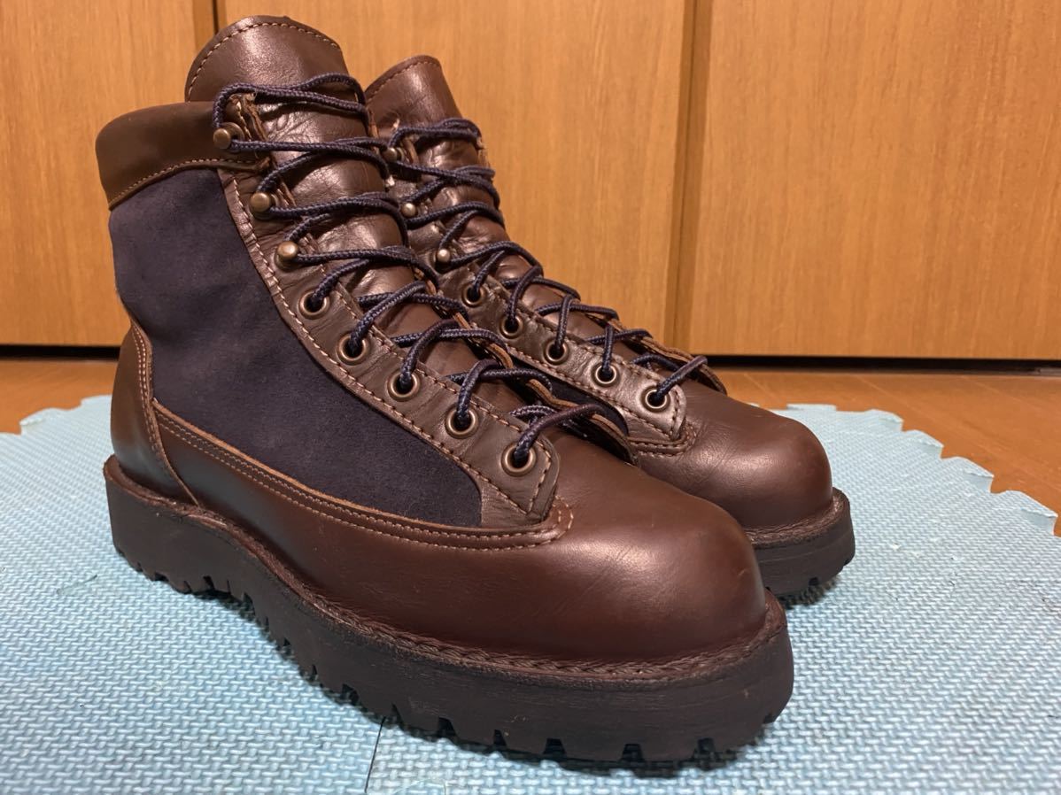 DANNER ダナーライト 30420 US7EEブラウン 希少モデル☆美品☆白 DANNER ダナーライト 30420 US7EEブラウン 希少モデル☆美品☆白