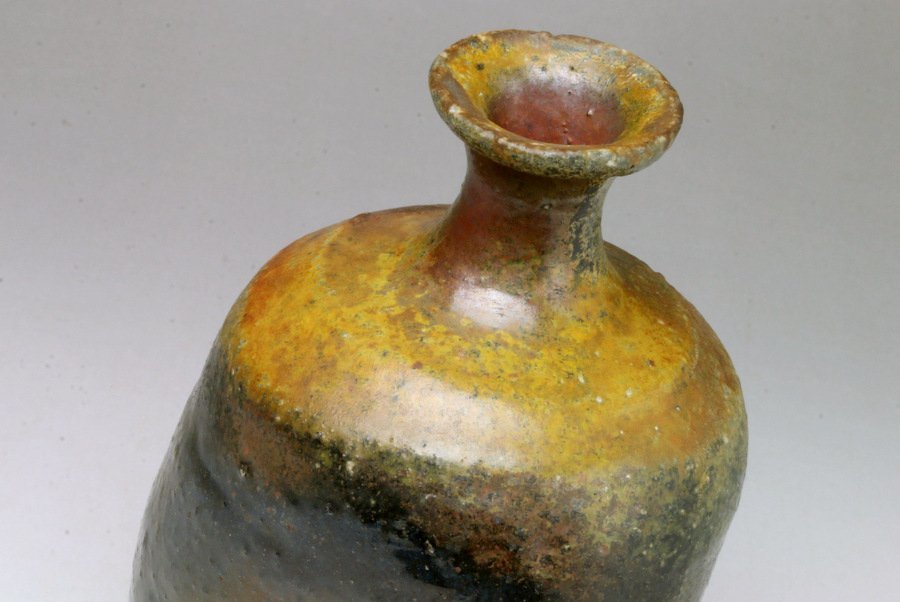 □三和堂□安倍安人 伊部徳利 共箱 中々お目にかかれない最高傑作の