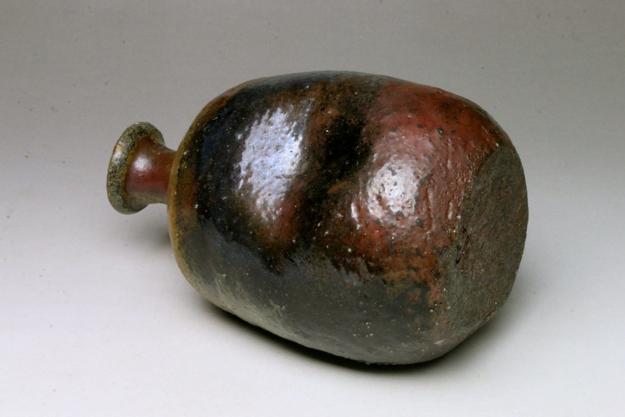 □三和堂□安倍安人 伊部徳利 共箱 中々お目にかかれない最高傑作の