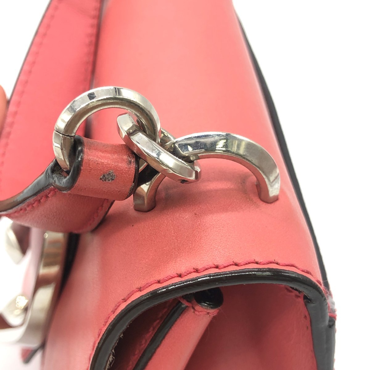 JIMMY CHOO】MADELINE レッド ゴールド金具 ショルダーバッグ
