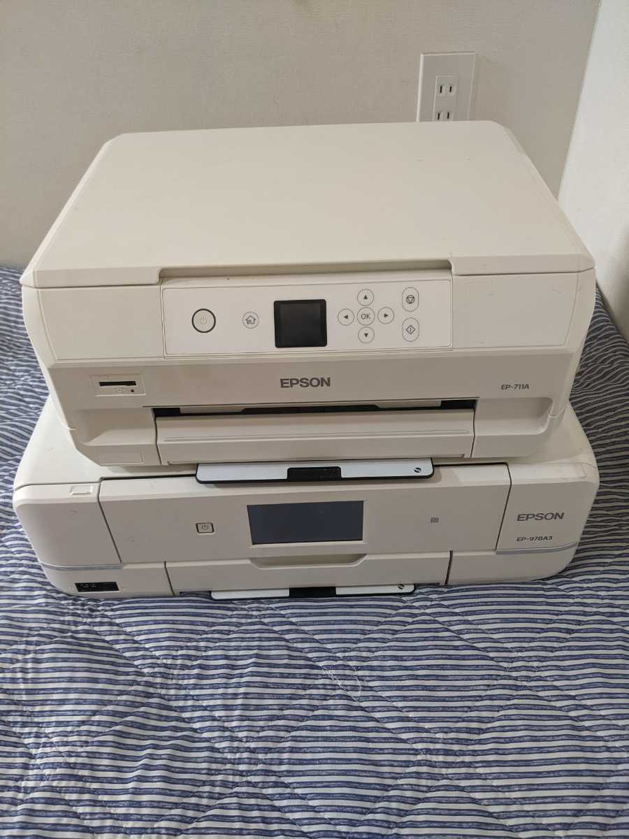 EPSON エプソン インクジェットプリンター EP-711A EP-978A3 ジャンク品2台