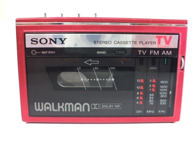 入手困難 SONY WM-F30 walkman カセットプレーヤー レッド 元気堂】SONY WALKMAN ウォークマン WM-F30 ステレオ カセット