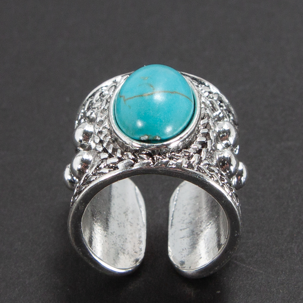 中古 ターコイズリングの通販 ターコイズリング　フリーサイズ②　レトロ調　新品　未使用品