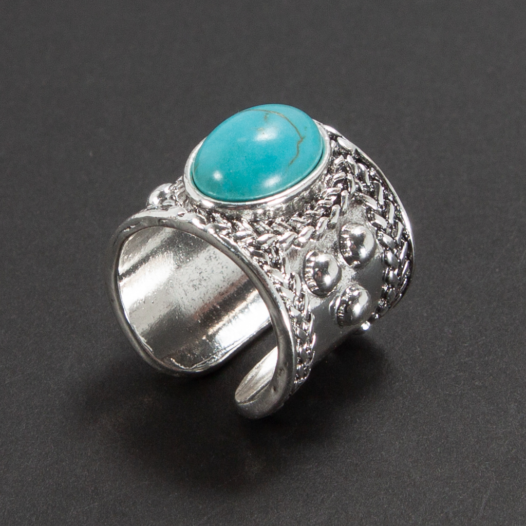 中古 ターコイズリングの通販 ターコイズリング　フリーサイズ②　レトロ調　新品　未使用品
