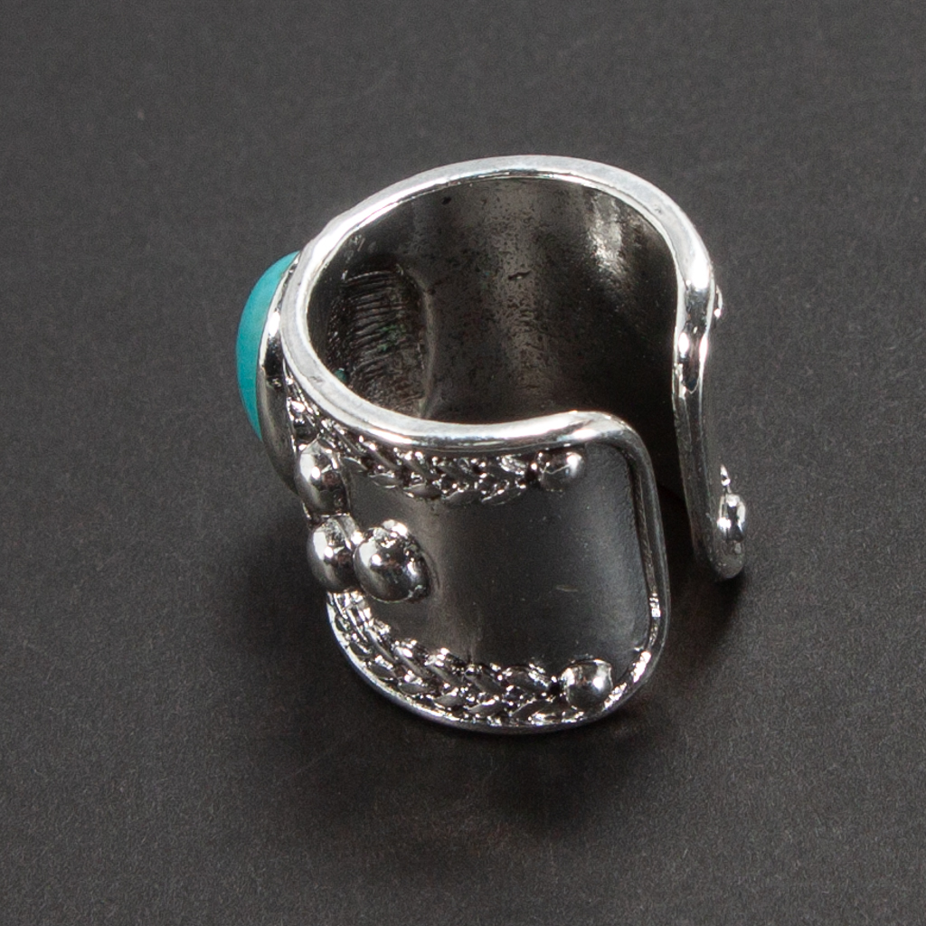 中古 ターコイズリングの通販 ターコイズリング　フリーサイズ②　レトロ調　新品　未使用品