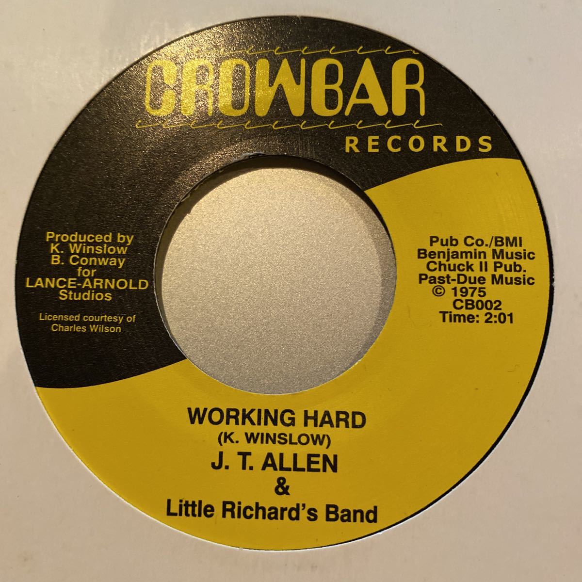 HOT，人気 試聴OK RYUHEI THE MAN MASSAGE THE MAN 収録 J. T. Allen & Little Richard's Band - Working Hard / Freeway Crowd muro koco(R&B、ソウル)｜売買されたオークション情報、yahooの商品情報をアーカイブ公開 - オーク Ru0026B、ソウル