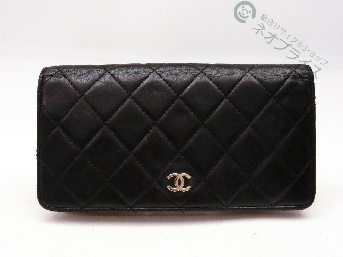 ◇N2111 CHANEL シャネル マトラッセ ココマーク 二つ折り 長財布 