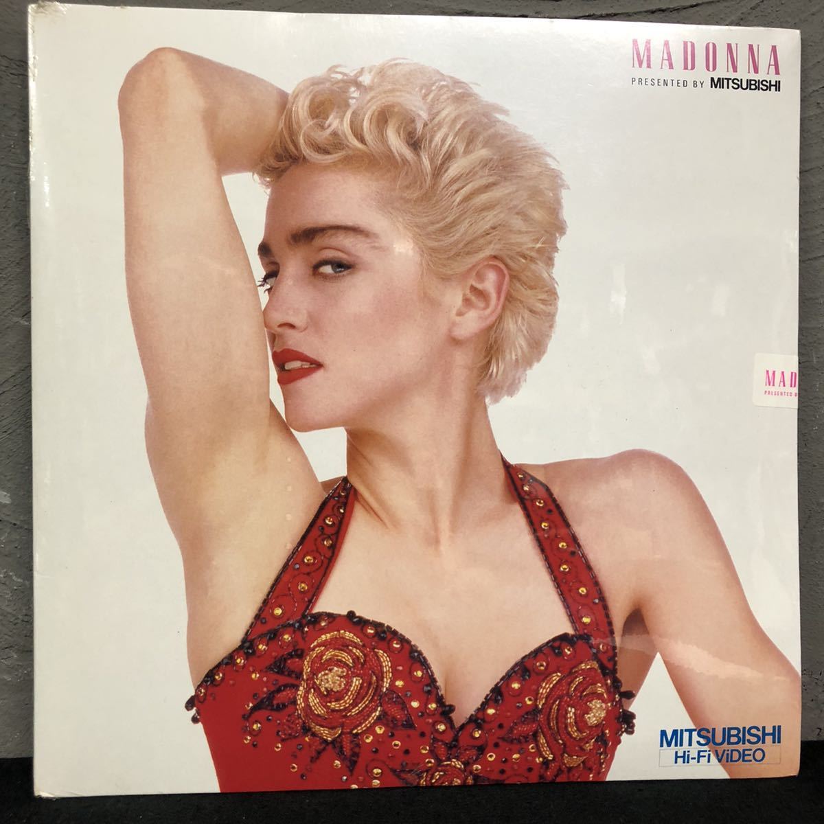M-2-re] 未開封！ Madonna T-SHIRTS MITSUBISHI ORIGINAL マドンナ T