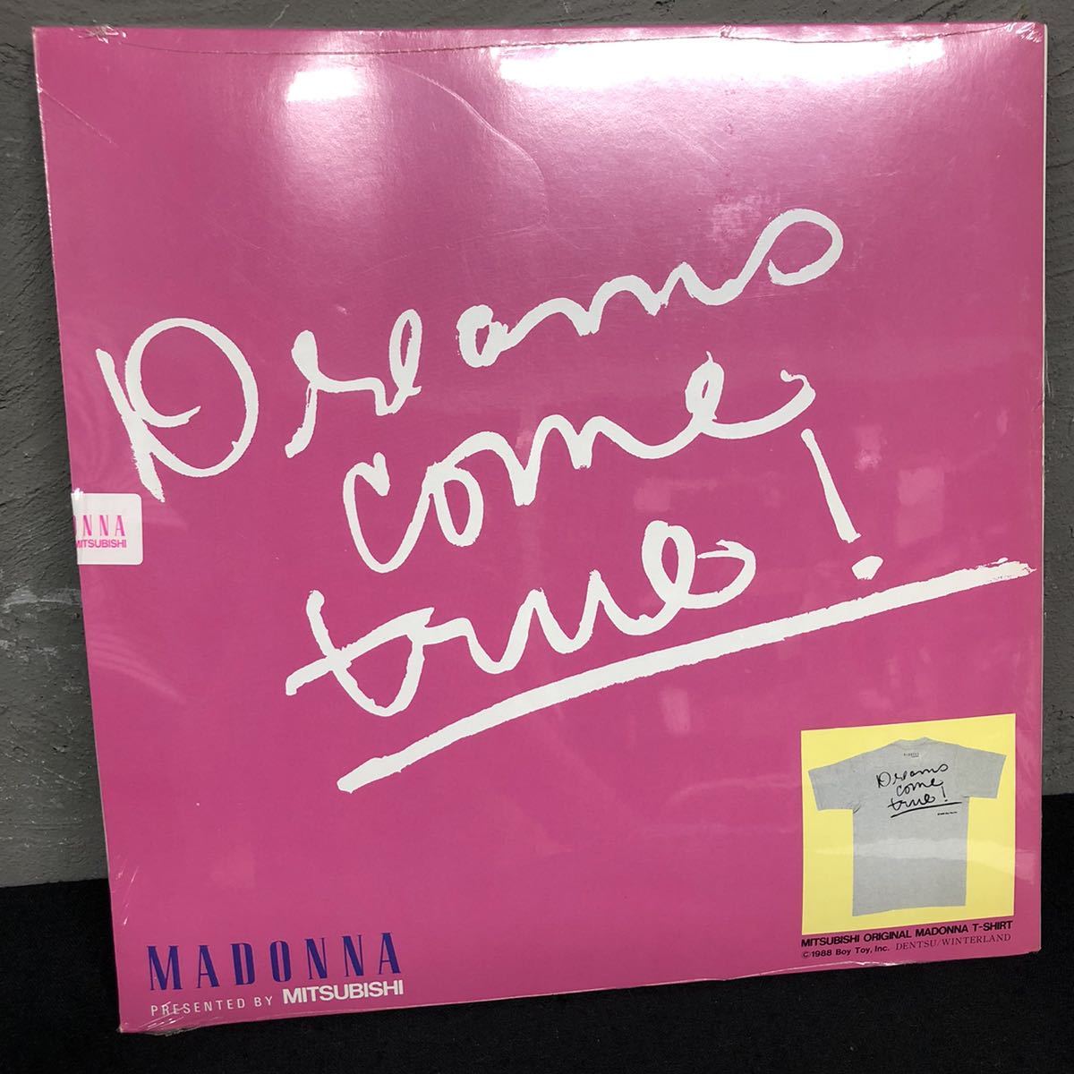 M-2-re] 未開封！ Madonna T-SHIRTS MITSUBISHI ORIGINAL マドンナ T